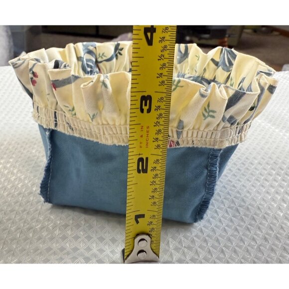 Longaberger Small Square Basket Liner Sweet Bazil 3”x 3” Vintage 1990s - Picture 3 of 7